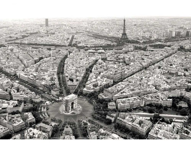 Пазлы «Черно-белый Париж»