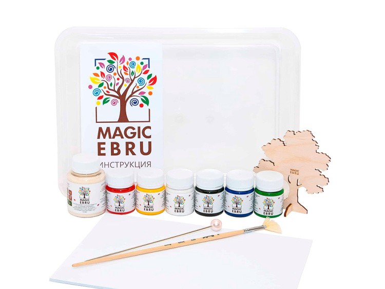 Набор для эбру «StandArt» 6 цветов, Magic EBRU — картинка 3