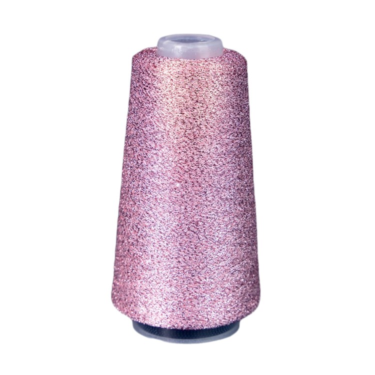 Пряжа бобинная OnlyWe Alluring shine (Аллюринг шайн) (L10), розовый с розовым люрексом, 1 шт., 50 г
