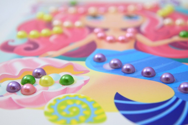 Аппликация бусинами «Маленькая русалка» — картинка 3