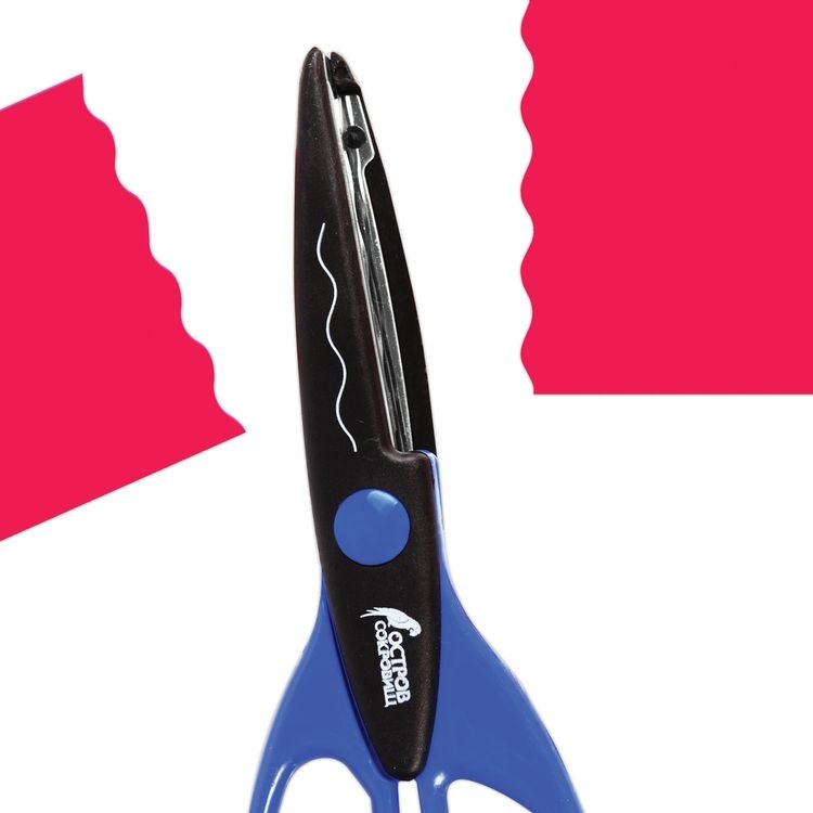 Ножницы 165 мм, фигурное лезвие «волна», Остров Сокровищ — картинка 2