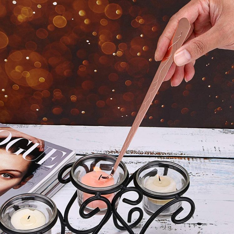 Набор аксессуаров для свечей, розовое золото — картинка 4