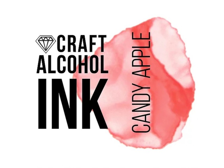 Алкогольные чернила карамельное яблоко (Candy Apple) 20 мл, Craft Alcohol INK — картинка 2