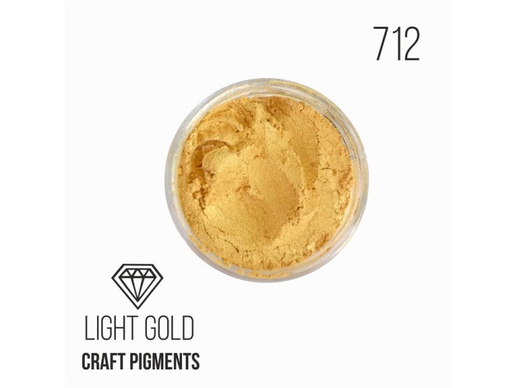 Пигмент минеральный светлое золото (Light Gold) 25 мл, CraftPigments