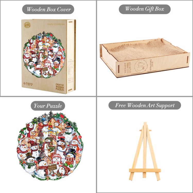 Деревянные пазлы «Счастливого Рождества M», Woodbests — картинка 5