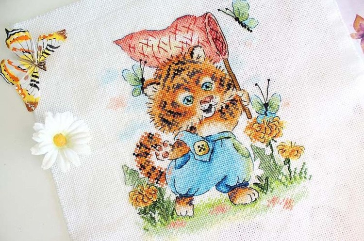 Набор для вышивания «Полосатый охотник» — картинка 2