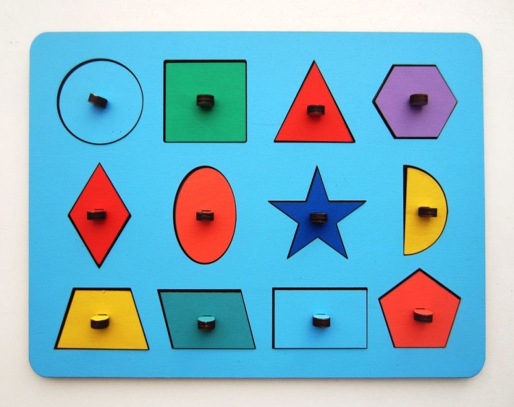 Рамки-вкладыши М.Монтессори «Геометрия» — картинка 4