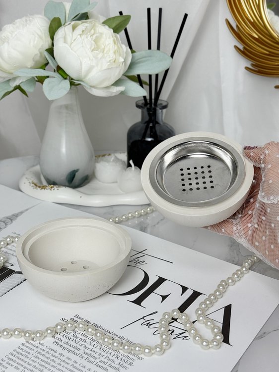 Силиконовый молд - Курильница/подставка под конусные благовония, d10,7см, 1 шт. — картинка 11