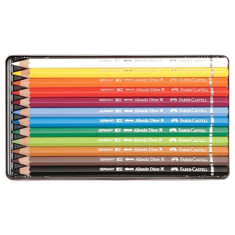 Карандаши цветные акварельные художественные FABER-CASTELL «Albrecht Durer», 12 цв. — картинка 3
