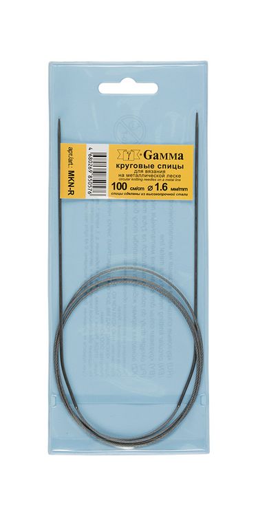 Спицы круговые 100 см, металл, d 1.6 мм, Gamma — картинка 2