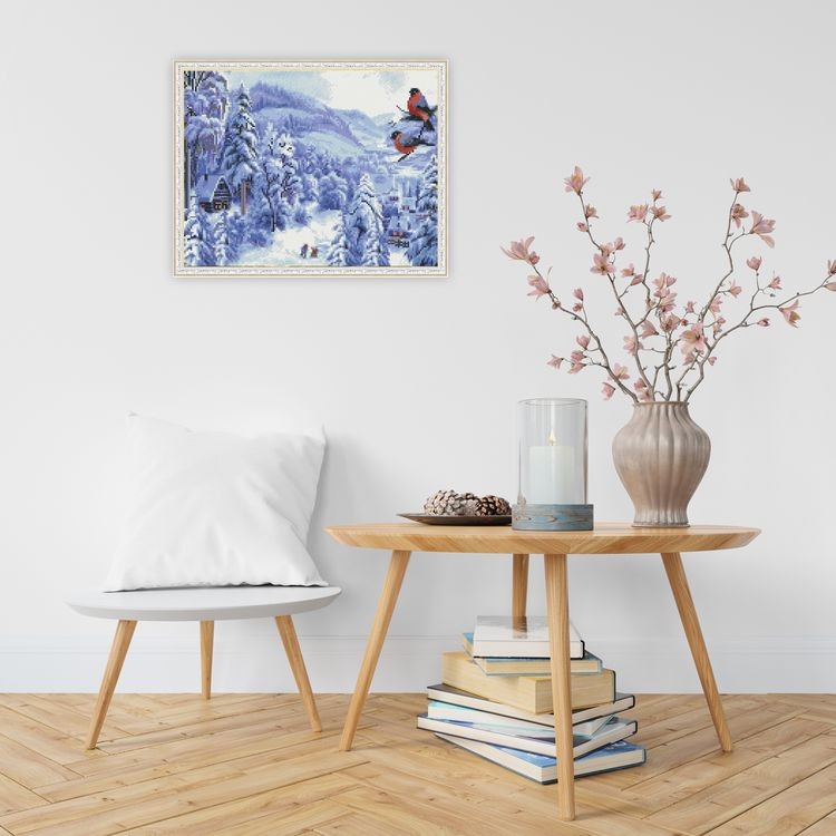 Алмазная вышивка «Зимняя сказка» — картинка 4