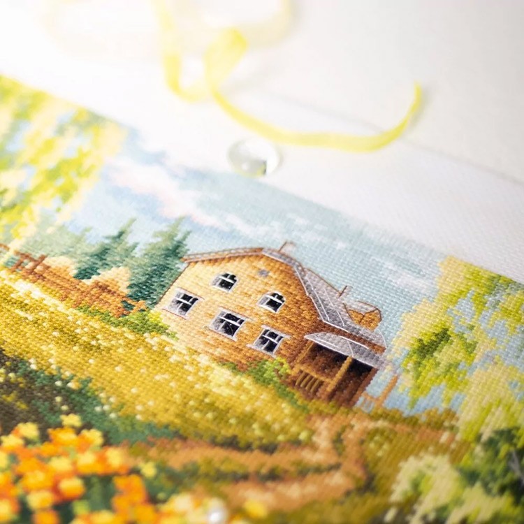Набор для вышивания «Деревенский пруд» — картинка 6