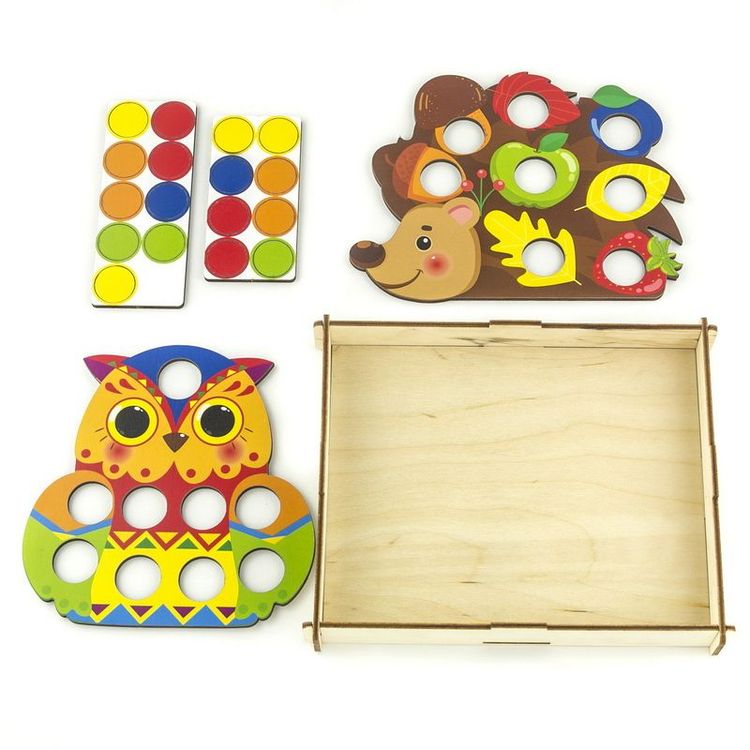 Мозаика «Ежик и сова» — картинка 3