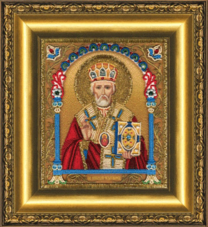 Набор для вышивки бисером «Икона святителя Николая Чудотворца»