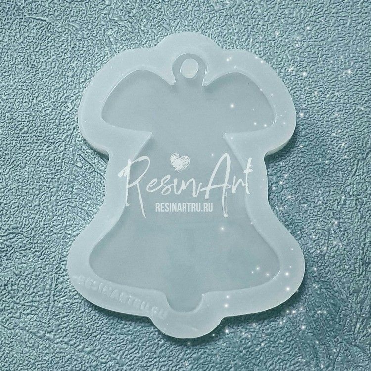 Елочная игрушка Колокольчик №2 - Силиконовый молд, ResinArt — картинка 2