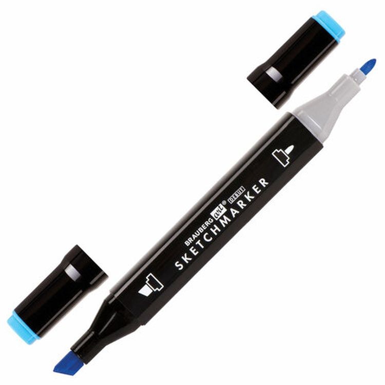 Маркеры для скетчинга двусторонние BRAUBERG ART DEBUT BLACK, цвет: набор 120 цв — картинка 11