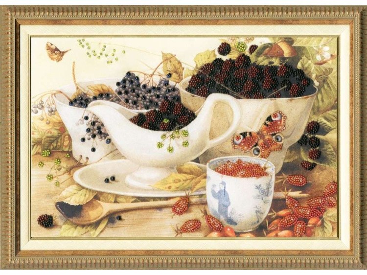 Набор вышивки бисером «Ежевика» — картинка 2