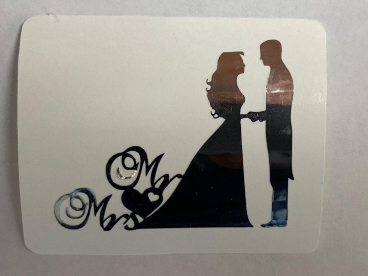 №526 Наклейка (Серебро) Sticker, Art Blong — картинка 2