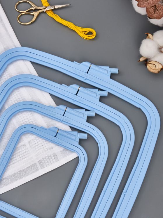 Пяльцы пластиковые прямоугольные с винтом №4, 25х28 см, Nurge — картинка 4