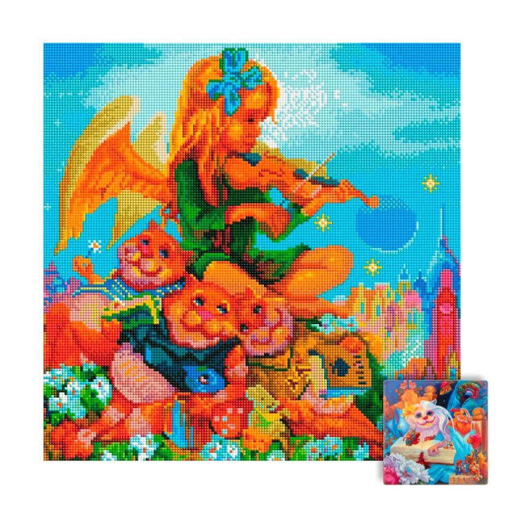 Алмазная вышивка «Тайная жизнь + Пушинка» — картинка 3