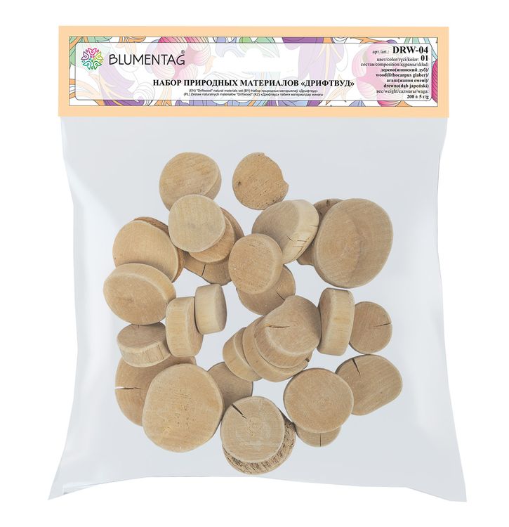 Набор природных материалов Blumentag «дрифтвуд», 200 г — картинка 2