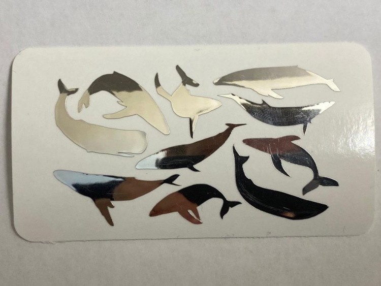 №518 Наклейка (Серебро) Sticker, Art Blong — картинка 2