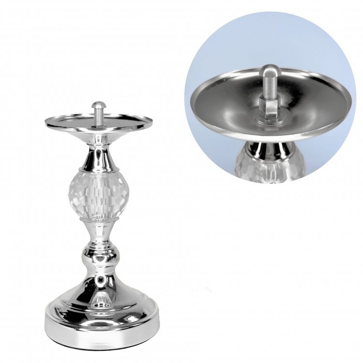 Основание для вазы Афина серебряное, 21 см — картинка 2