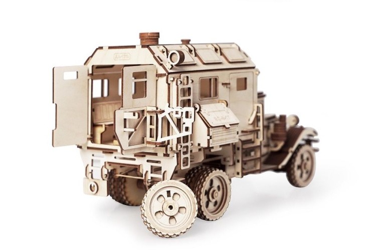 Конструктор из дерева Lemmo Грузовик Кунг, 318 деталей — картинка 4