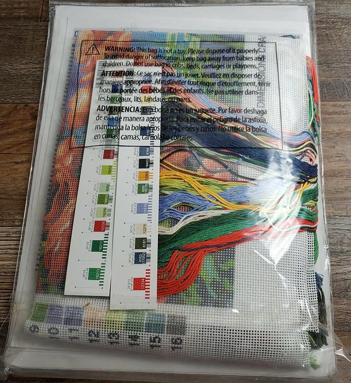 Набор для вышивания «Маки на берегу озера» — картинка 4