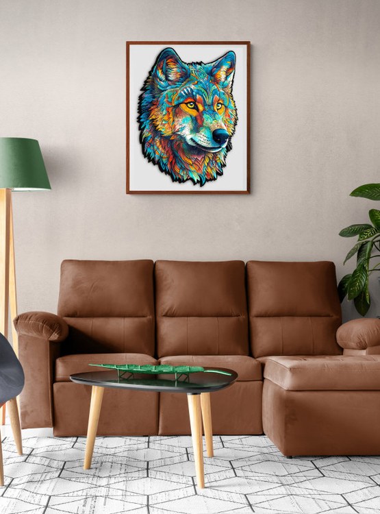 Деревянные пазлы «Бесстрашный Волк L», Woodbests — картинка 8