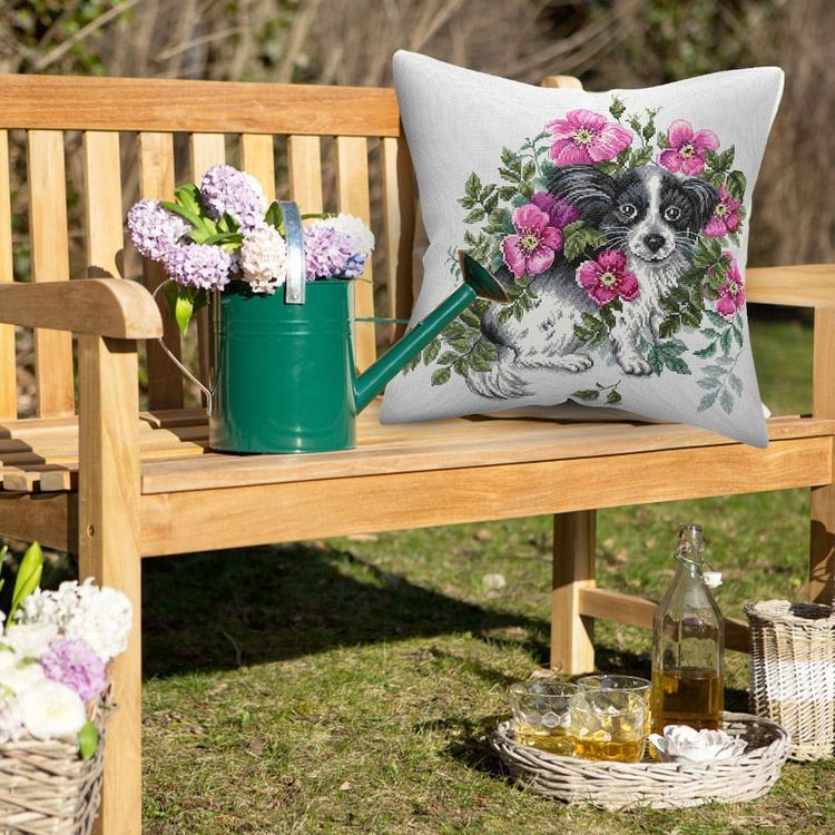 Набор для вышивания «Подушка. Счастливый щенок» — картинка 6