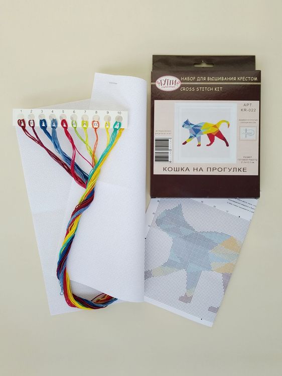 Набор для вышивания «Кошка на прогулке» — картинка 3