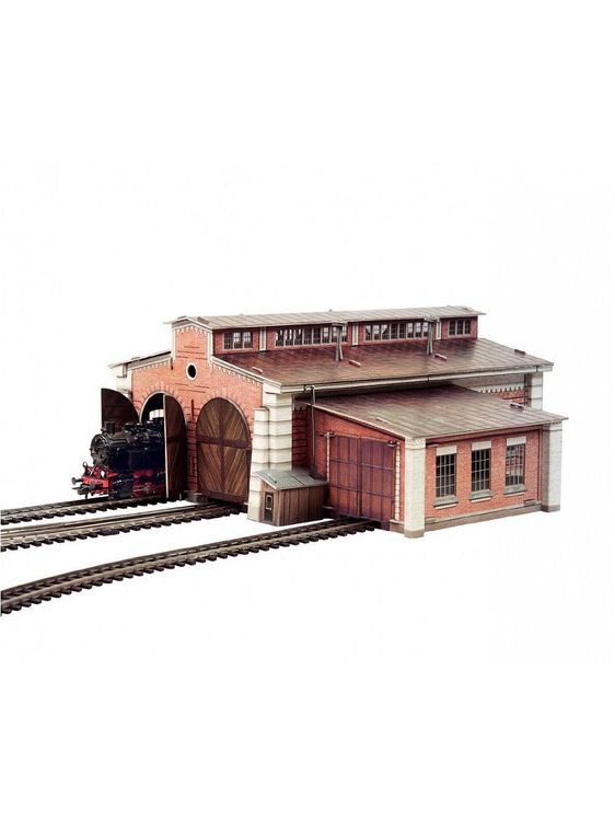 Сборная модель из картона «Паровозное депо» — картинка 2