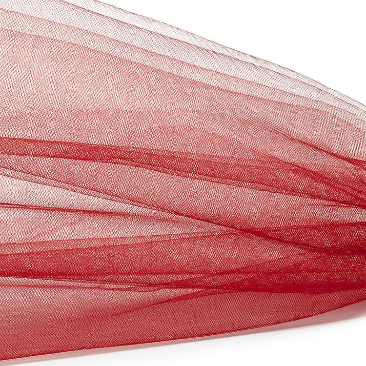 Еврофатин мягкий матовый Hayal Tulle, 5 м, ширина 300 см, цвет: красный, Hayal — картинка 2