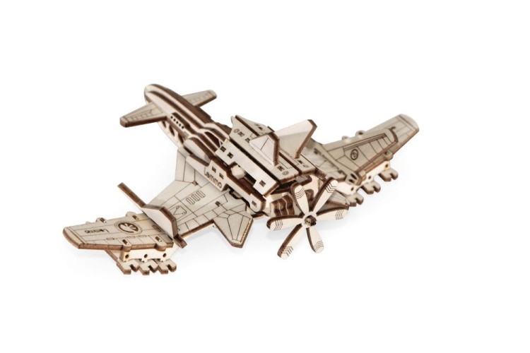 Деревянный конструктор 3D «Cамолет Стакс-2Н», Lemmo — картинка 5
