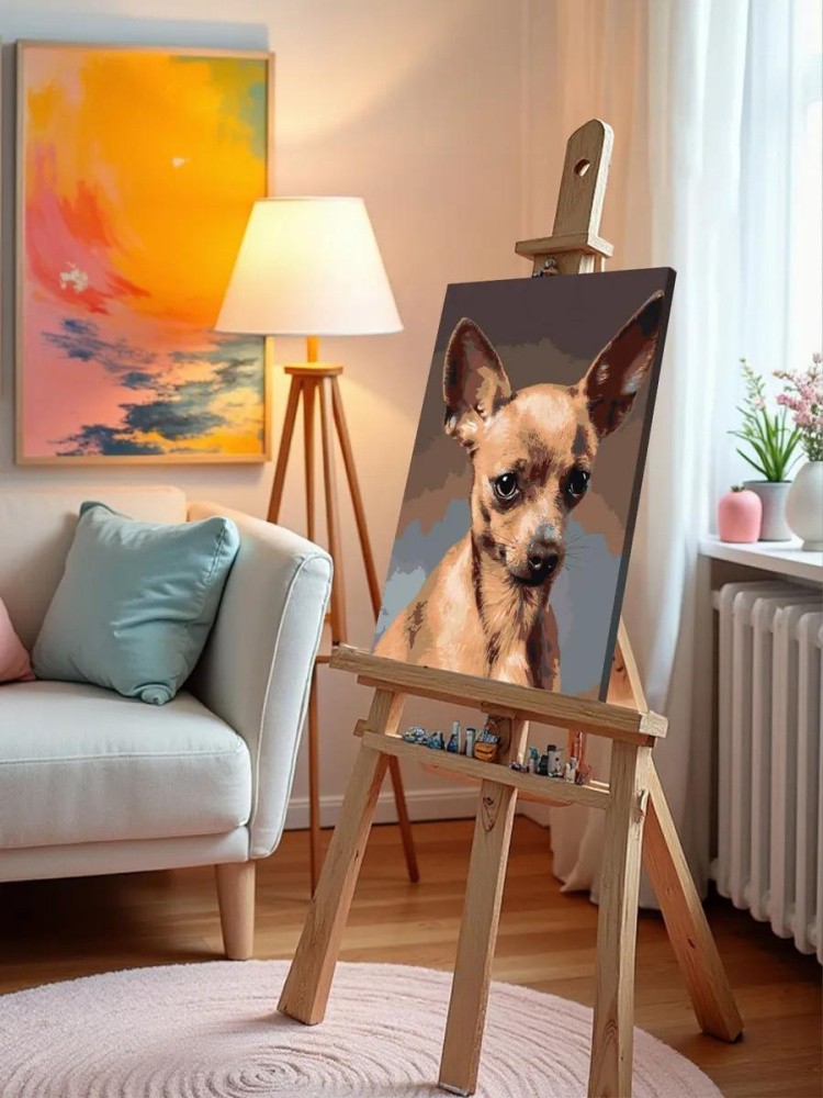 Картина по номерам «Собаки: Той терьер 40x50» — картинка 9