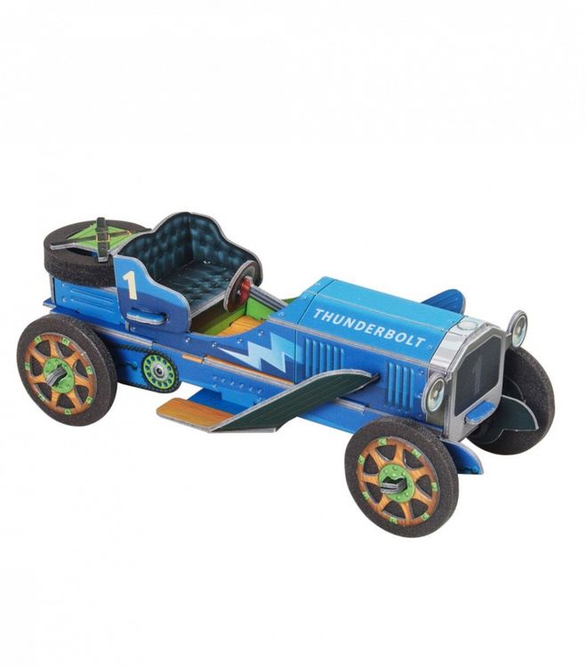 Сборная модель из картона «Машинка (синяя)» — картинка 2