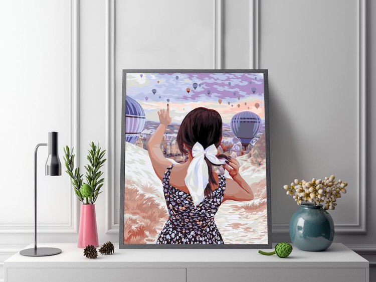 Картина по номерам «Девушка в долине любви» — картинка 4