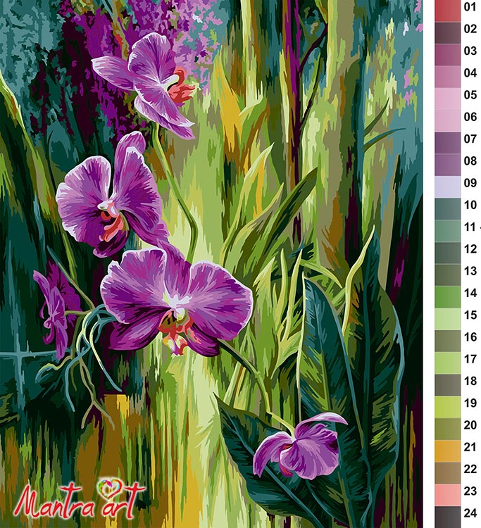 Картина по номерам «Орхидея» — картинка 2
