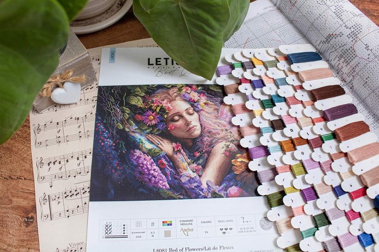Набор для вышивания «Bed of Flowers (Цветочное ложе)» — картинка 2