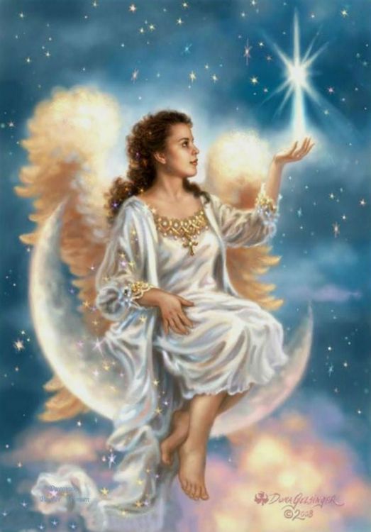 Алмазная вышивка «Ангел на небе»