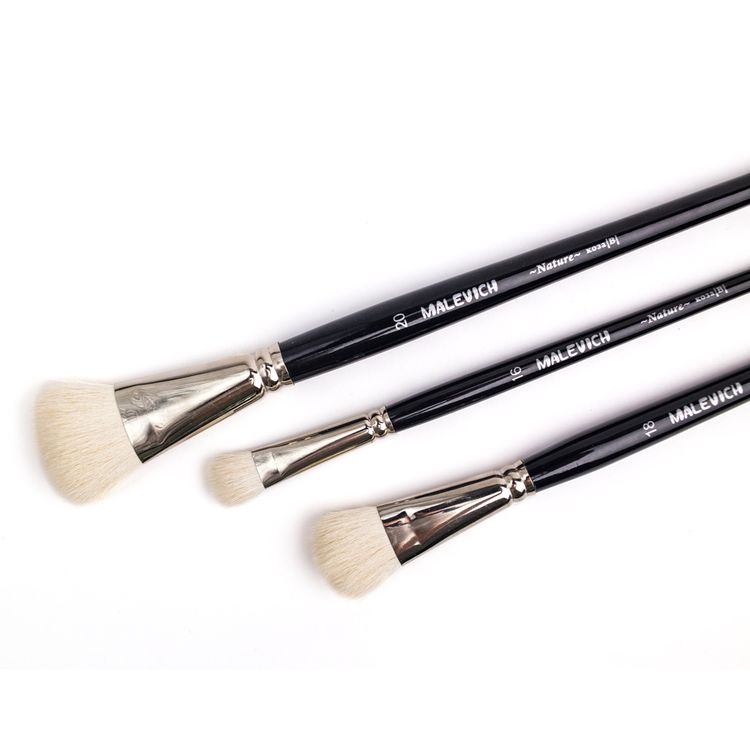 Кисть из козы Nature, плоскоовальная, №20, Малевичъ — картинка 3