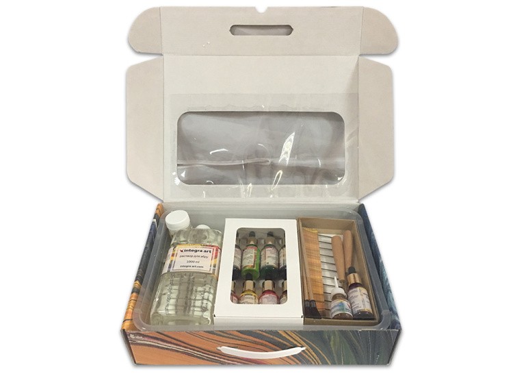 Набор для эбру «Super Pro» 9 цветов, Integra Art — картинка 2