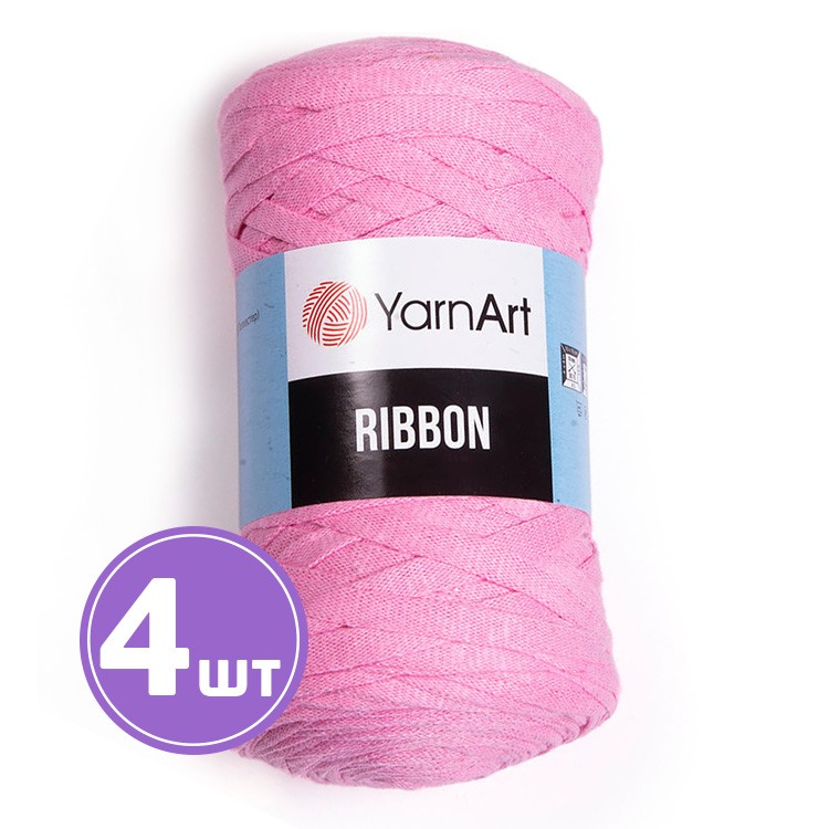 Пряжа YarnArt Ribbon (Риббон) (762), бледная роза, 4 шт. по 250 г