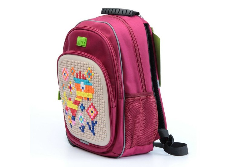 Рюкзак 4ALL Kids с битами, красно-бежевый — картинка 2