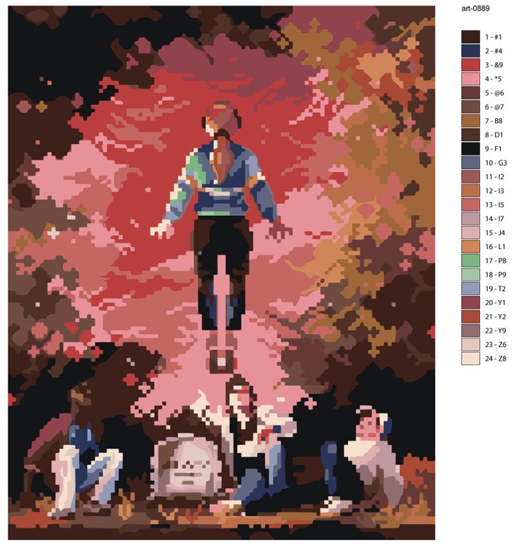 Картина по номерам ОСД Очень странные дела — картинка 2