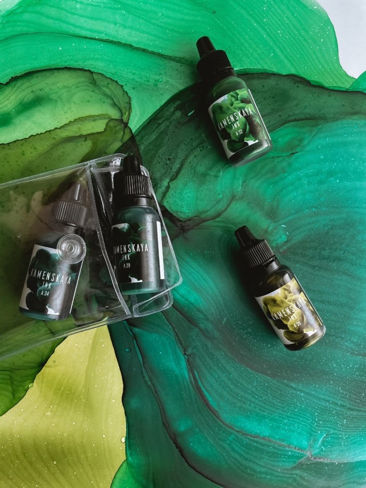 Набор для рисования алкогольными чернилами № 10, Kamenskaya Ink — картинка 2