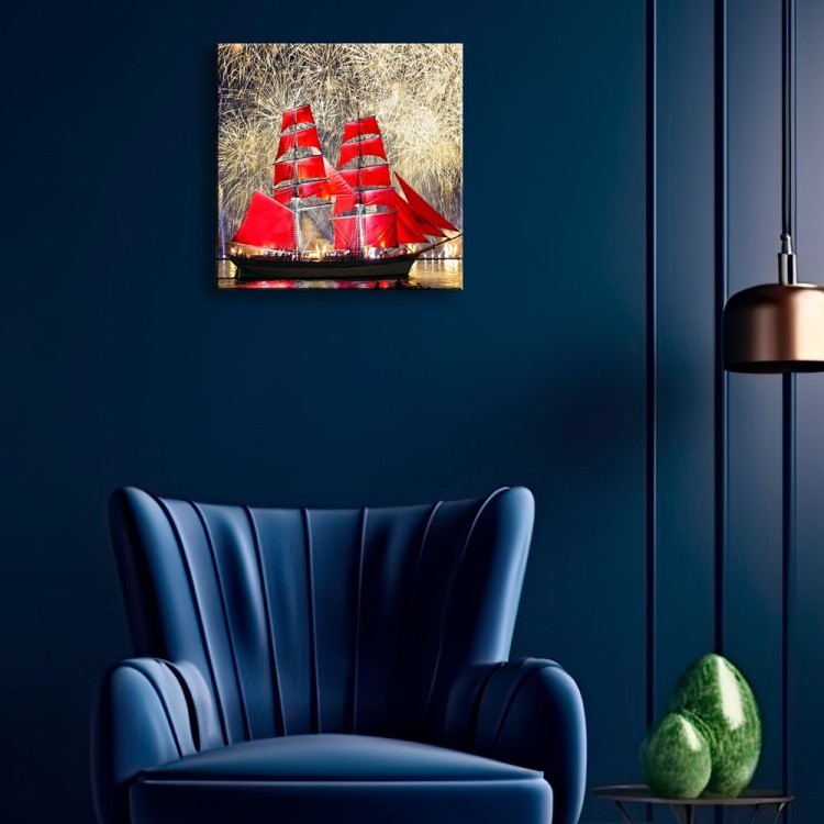 Картина по номерам «Санкт-Петербург. Алые паруса» — картинка 3