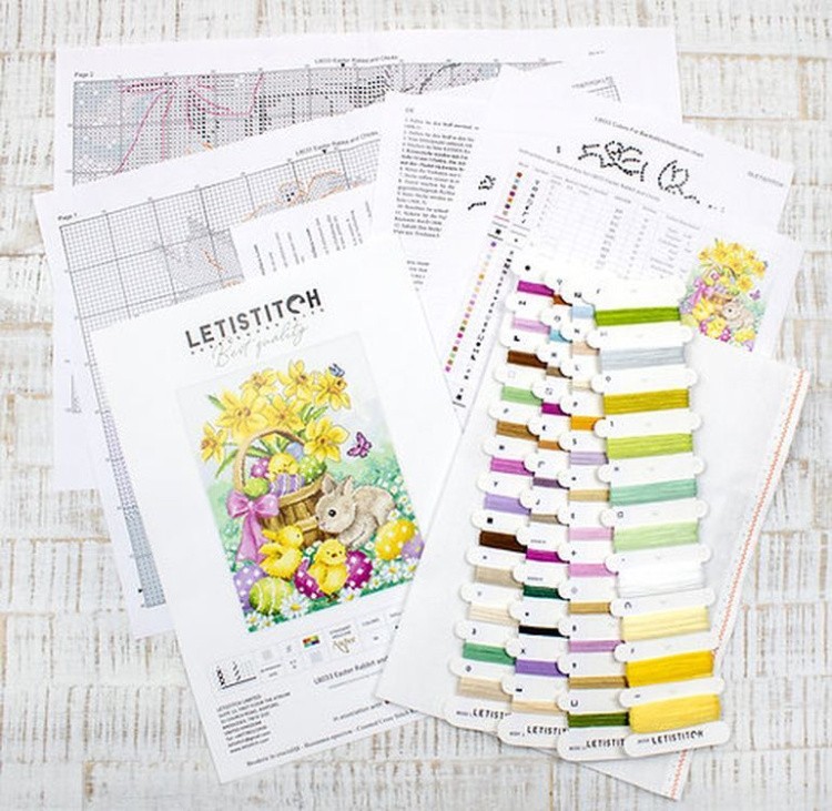 Набор для вышивания «Easter Rabbit and Chicks» — картинка 4