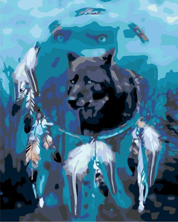 Картина по номерам «Волчий амулет»